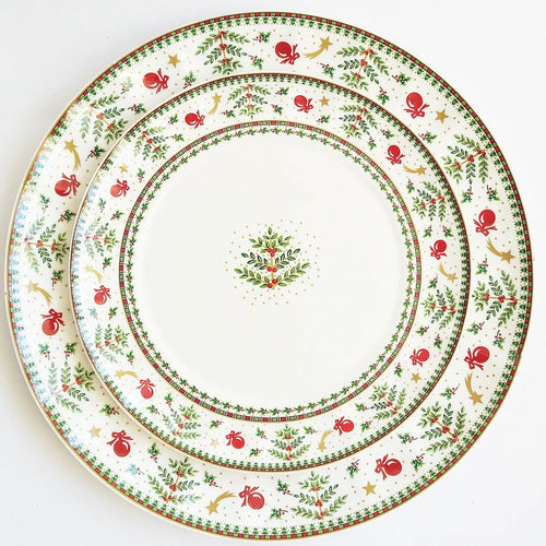 Conjunto de Porcelana  Natalino com 2 Peças