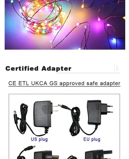 Luzes de Fadas Natalinas à Prova d'Água – Encanto e Magia