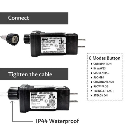 Luzes de Fadas Natalinas IP65 - Encanto e Magia em 50m
